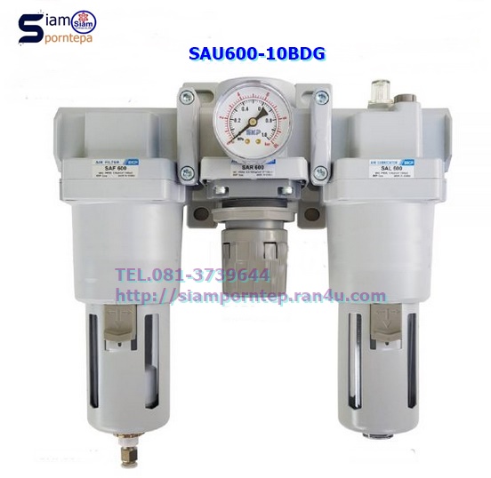 SAU600-10BDG SKP Filter regulator 3 unit size 1" Pressure 0-10 bar (kg/cm2) 150 psi